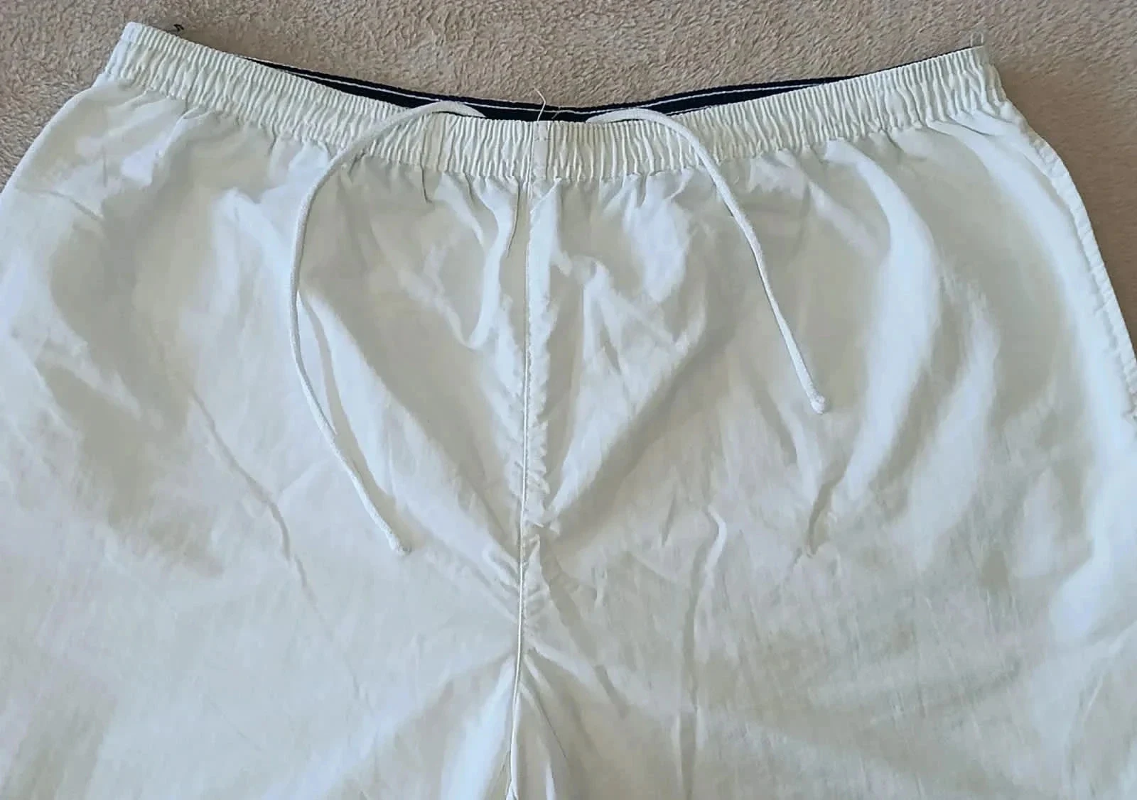 Short de baño Polo Ralph Lauren Vintage blanco Logo bordada Talla XL – photo 3